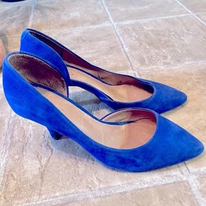 Blue suede shoe